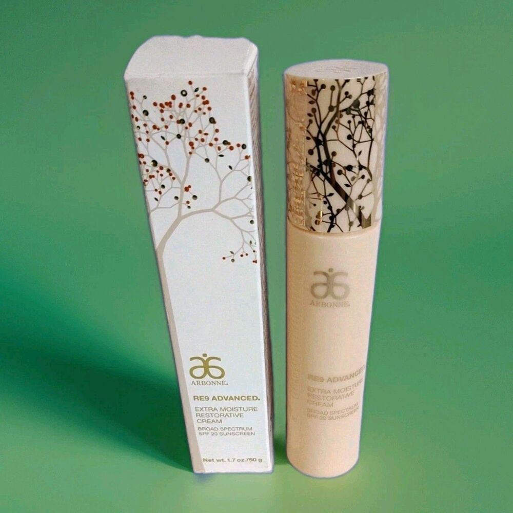 Arbonne RE9 Advanced Extra Moisture Restorative Cream 1.7 oz SPF 20 NEW (One)